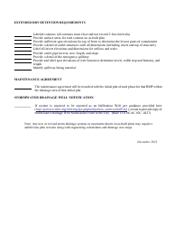 Land Development Review - Extended Dry Detention as-Built Plan Checklist - City of Charlotte, North Carolina, Page 2