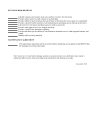 Land Development Review - Wet Pond as-Built Plan Checklist - City of Charlotte, North Carolina, Page 2
