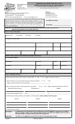 Application for Marked Gasoline and/or Marked Diesel Oil Permit for Aquaculturists - Prince Edward Island, Canada