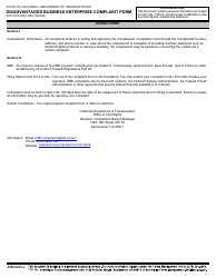 Form DOT OCR-0009 Disadvantaged Business Enterprise Complaint Form - California, Page 3