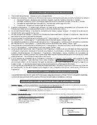 Solicitud De Licencia Para Guarderias - Nebraska (Spanish), Page 2