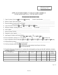 Application for a Family Child Care Home II License - Nebraska, Page 3