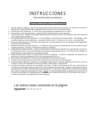 Document preview: Solicitud De Licencia Preescolar - Nebraska (Spanish)