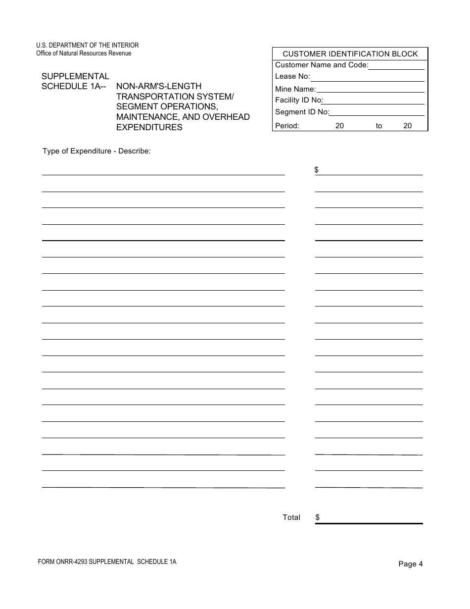 Form ONRR-4293 Coal Transportation Allowance Report, Page 15