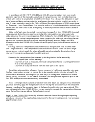 Form ONRR-4293 Coal Transportation Allowance Report, Page 2