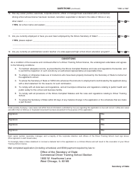 Form DSD CDTS24 Driver Training School Application for Main License - Illinois, Page 2