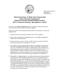 Form DSD SR81 Security Deposit in Accordance With Section 7-205 of the Illinois Safety Responsibility Law - Illinois, Page 2