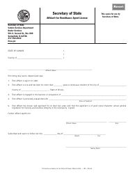 Document preview: Form RA6 Affidavit for Remittance Agent License - Illinois