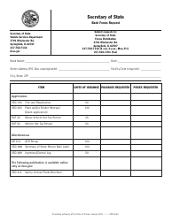Document preview: Form VSD638 Bank Forms Request - Illinois