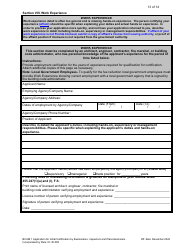 Form DBPR BCAIB1 Application for Initial Certification by Examination or Endorsement - Inspectors and Plans Examiners - Florida, Page 14