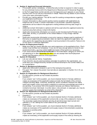 Form DBPR BCAIB1 Application for Initial Certification by Examination or Endorsement - Inspectors and Plans Examiners - Florida, Page 4