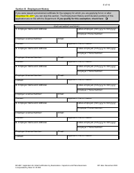 Form DBPR BCAIB1 Application for Initial Certification by Examination or Endorsement - Inspectors and Plans Examiners - Florida, Page 9
