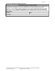 Form DBPR BCAIB2 Application for Initial Certification by Examination or Endorsement - Building Code Administrator - Florida, Page 14