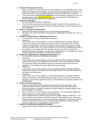 Form DBPR BCAIB2 Application for Initial Certification by Examination or Endorsement - Building Code Administrator - Florida, Page 4