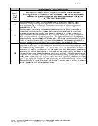 Form DBPR BCAIB2 Application for Initial Certification by Examination or Endorsement - Building Code Administrator - Florida, Page 6