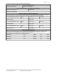 Form DBPR BCAIB2 Application for Initial Certification by Examination or Endorsement - Building Code Administrator - Florida, Page 8