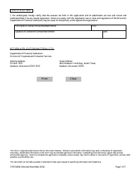 Form CRED2840 Application for Registration as a Professional Employer Group or a Professional Employer Organization - Wisconsin, Page 5