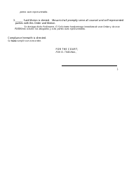 Motion and Order for Continuance - Civil - Luzerne County, Pennsylvania (English/Spanish), Page 7