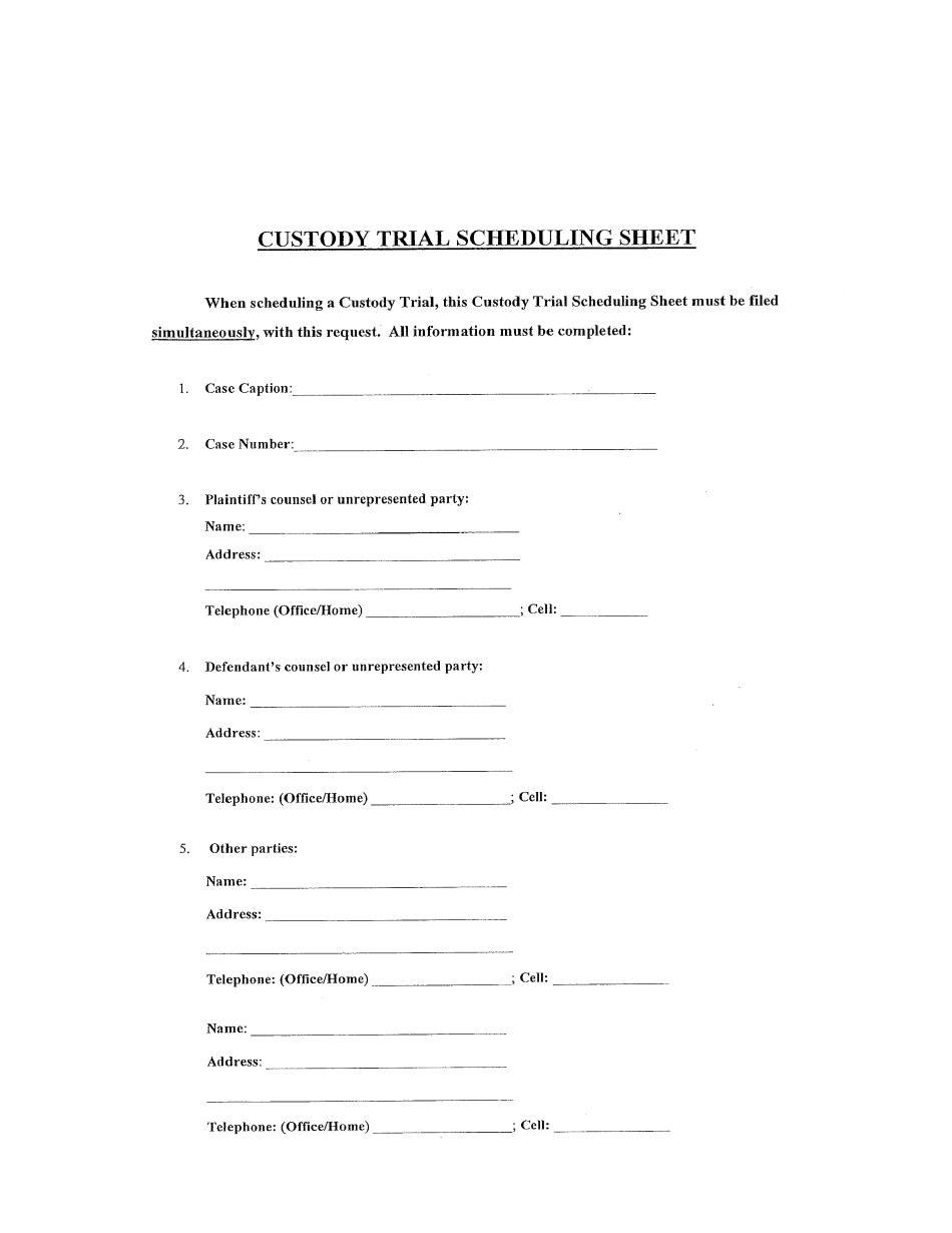 Motion for Custody / Relocation Trial - Luzerne County, Pennsylvania, Page 5