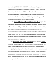 Trial Management Order (Non-jury) - Luzerne County, Pennsylvania, Page 3