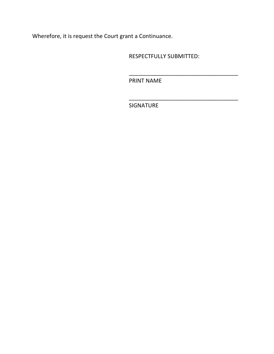 Motion and Order for Continuance - Civil - Luzerne County, Pennsylvania, Page 3