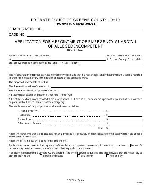 GC Form 104.3-A  Printable Pdf