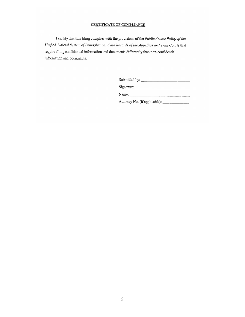 Emergency Petition for Special Relief in Custody - Lizerne County, Pennsylvania, Page 5