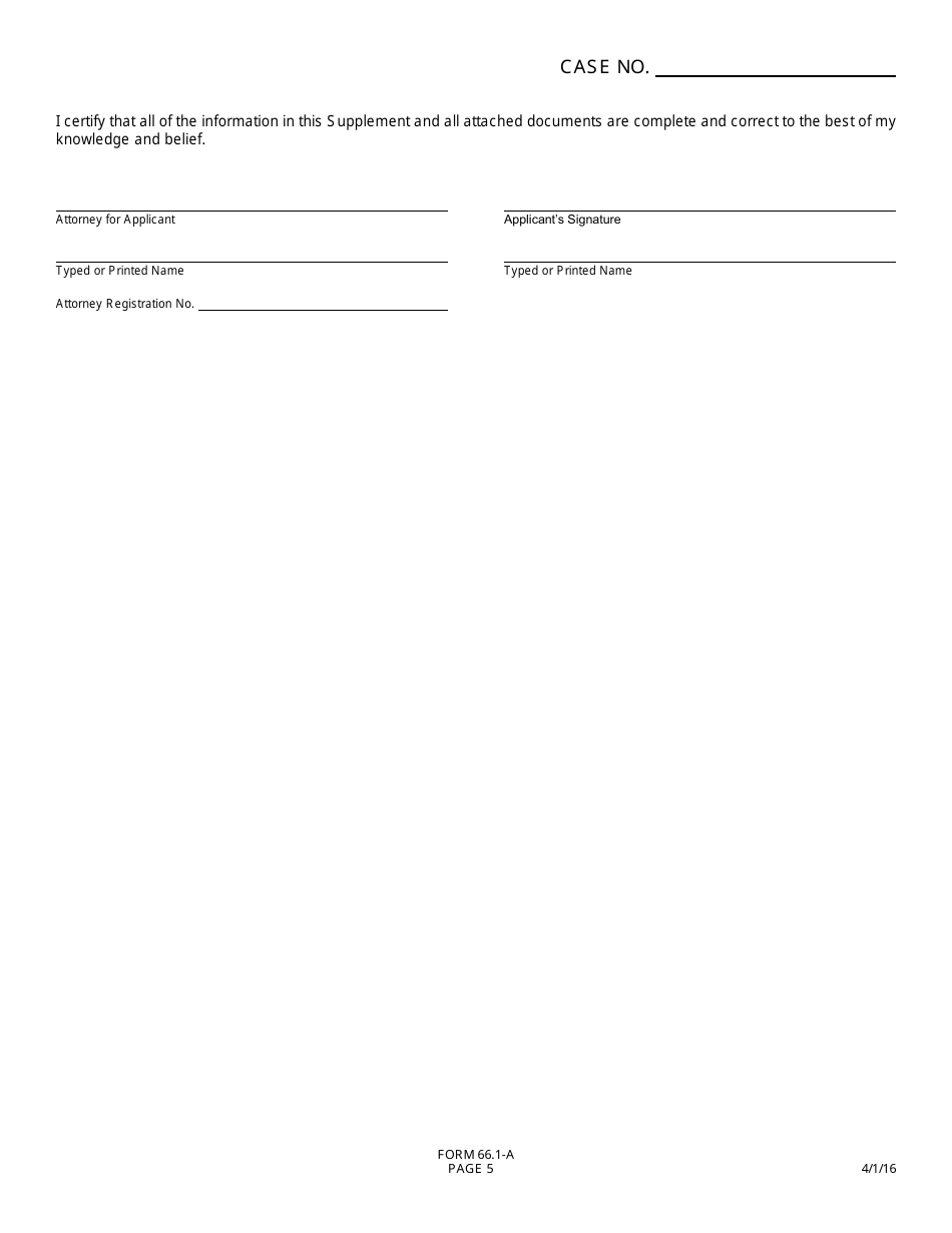 GC Form 66.1-A Wards Supplemental Information Form - Guardianship - Greene County, Ohio, Page 5