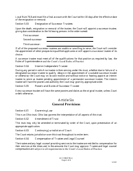 GC Form 78.4-J Trust Agreement - Greene County, Ohio, Page 5
