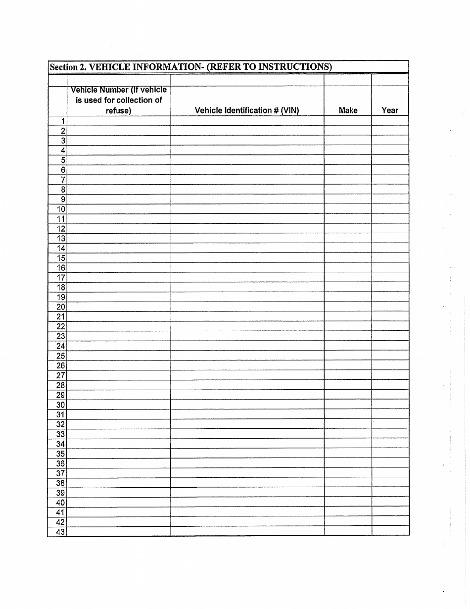 Municipal Waste Hauler Registration Application - Luzerne County, Pennsylvania, Page 4