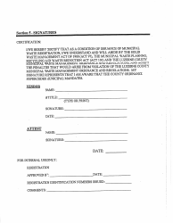 Municipal Waste Hauler Registration Application - Luzerne County, Pennsylvania, Page 7
