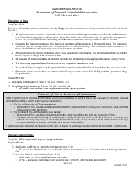 Document preview: Supplemental Checklist for Extensions of Time and Extended Administration - Full Administration - Greene County, Ohio