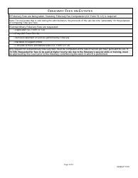 Supplemental Checklist for Attorney Fees and Fiduciary Fees - Full Administration - Greene County, Ohio, Page 2