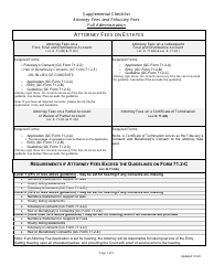 Document preview: Supplemental Checklist for Attorney Fees and Fiduciary Fees - Full Administration - Greene County, Ohio