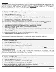 Supplemental Checklist for Accounts, Waivers of Partial Account and Certificates of Termination - Full Administration - Greene County, Ohio, Page 2