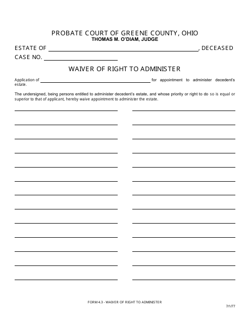 Form 4.3  Printable Pdf