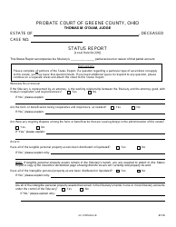 Document preview: GC Form 64.2-B Status Report - Greene County, Ohio