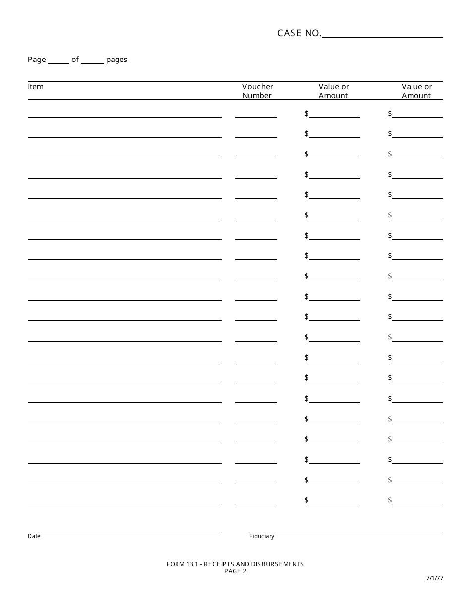 Form 13.1 Receipts and Disbursements - Greene County, Ohio, Page 2