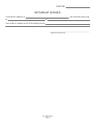 GC Form 106.2-C Subpoena Duces Tecum - Estate Administration - Greene County, Ohio, Page 2