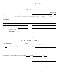 Form 16.3 Notice of Hearing for Appointment of Guardian of Minor (To Minor Over Age 14) - Greene County, Ohio, Page 2