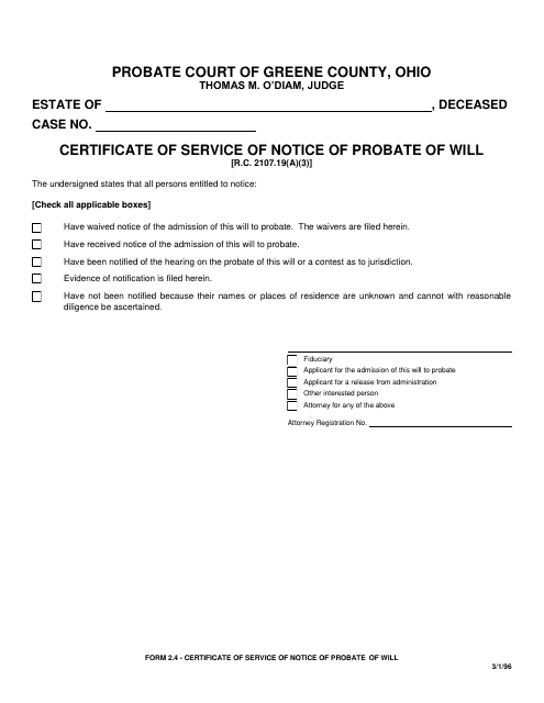 Form 2.4  Printable Pdf