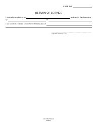 GC Form 106.2-C Subpoena Duces Tecum - Civil/Miscellaneous - Greene County, Ohio, Page 2