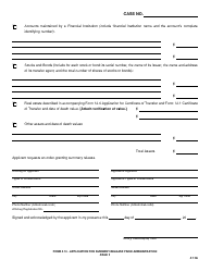 Form 5.10 Application for Summary Release From Administration - Greene County, Ohio, Page 2