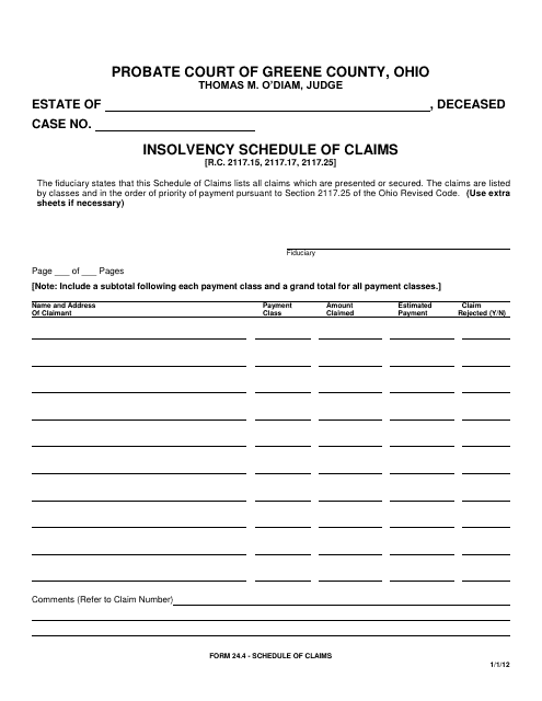 Form 24.4  Printable Pdf