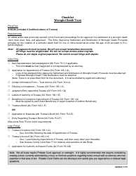 Document preview: Checklist - Wrongful Death Trust - Greene County, Ohio