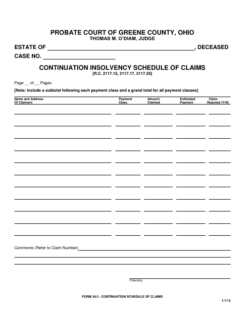 Form 24.5  Printable Pdf