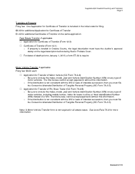 Supplemental Checklist - Inventory and Transfers - Full Administration - Greene County, Ohio, Page 2