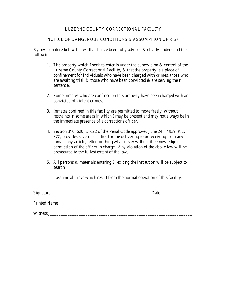 Volunteer Application - Luzerne County, Pennsylvania, Page 3