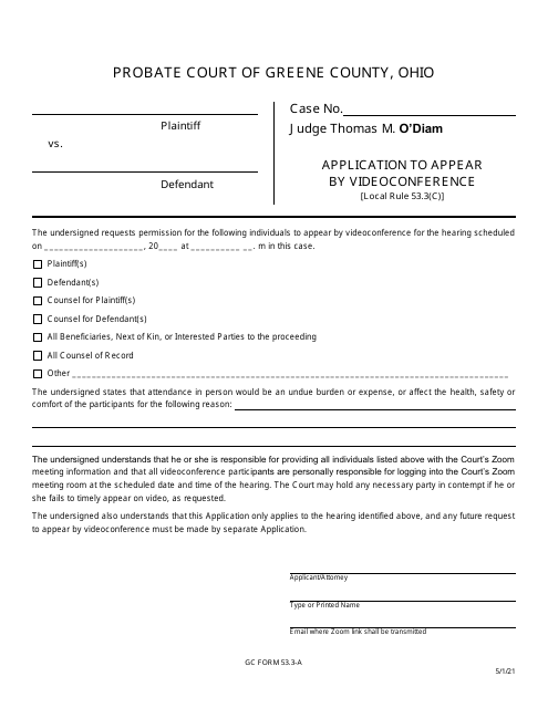 GC Form 53.3-A  Printable Pdf