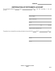 Form 18.9 Petitioner&#039;s Account - Greene County, Ohio, Page 2